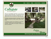 Tablet Screenshot of collegiatelandscape.com